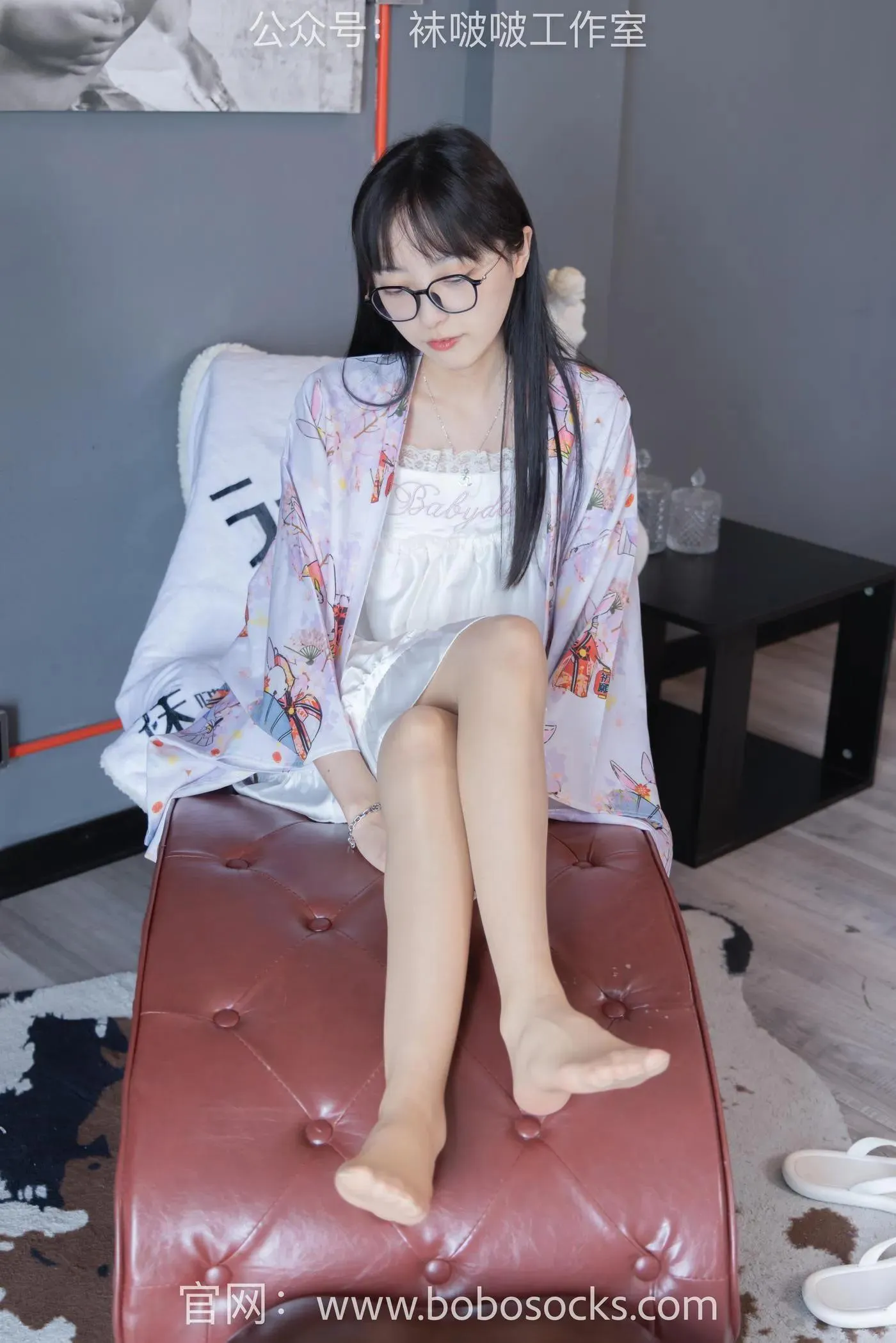 [BoBoSocks袜啵啵]NO.112 稚予-人字拖、肉丝 [140P]插图4